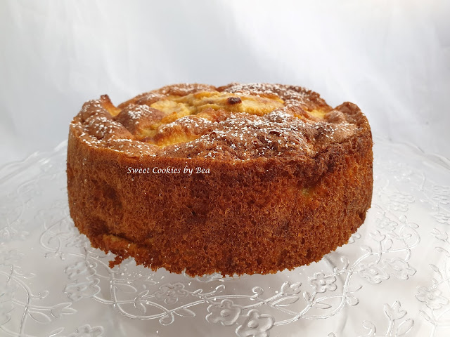 Bizcocho integral de avena con mucha mucha manzana