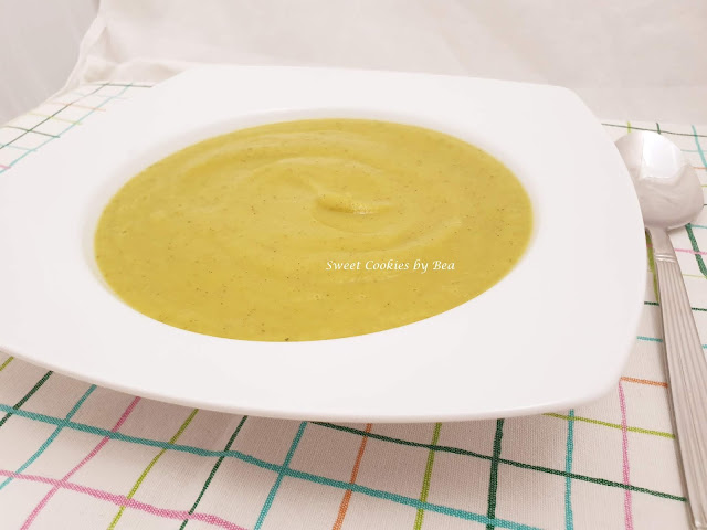 Crema suave de calabacín y calabaza asada