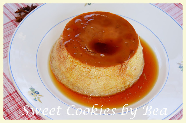 Flan de huevo y espéculos (speculoos) Reto Alfabeto Dulce