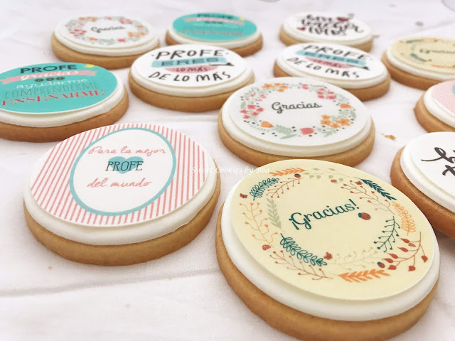 Galletas para regalar a profesores
