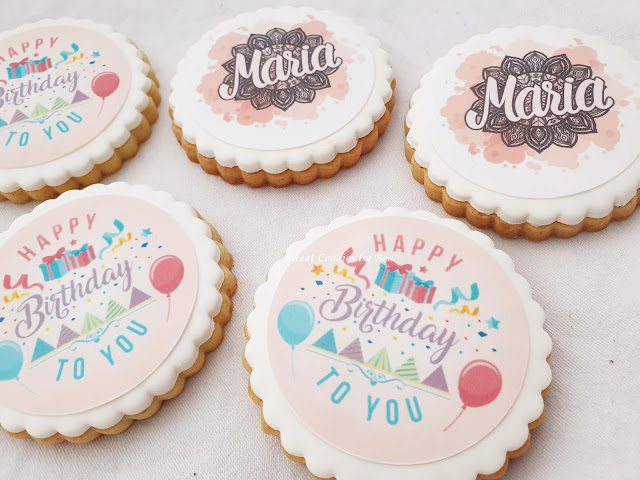 Galletas para un regalo de cumpleaños