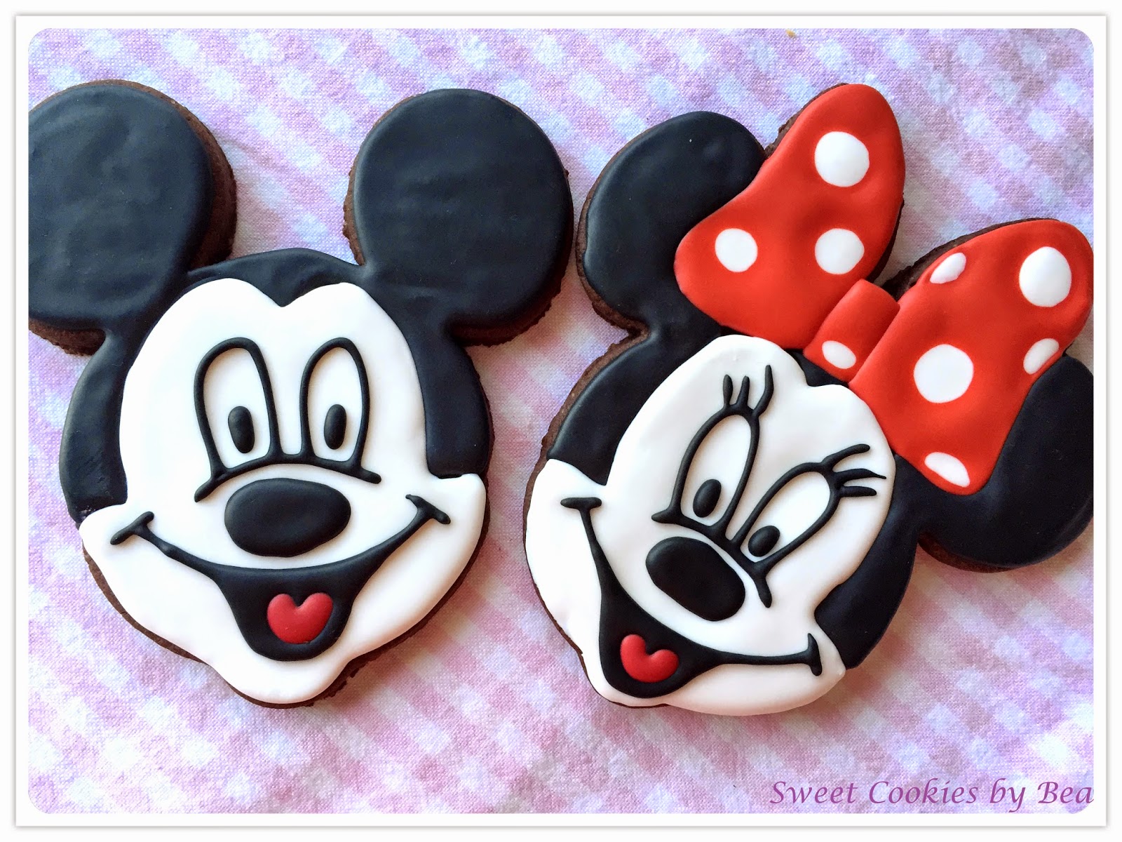 Galletas glasa Mickey, Minnie y bebé
