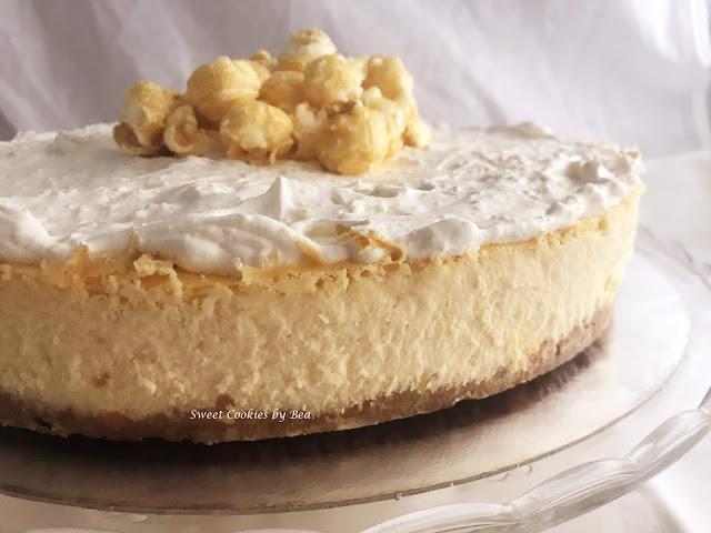 Cheesecake de palomitas caramelizas