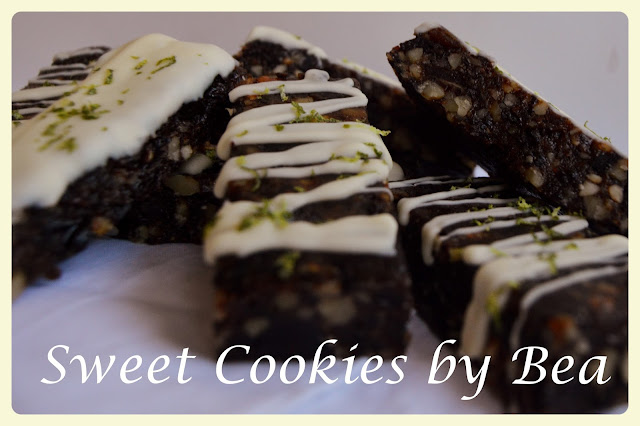 Barritas energéticas de nueces y toques de lima