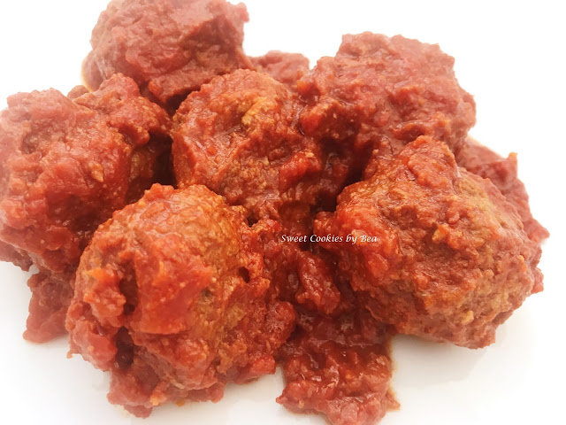 Albondigas con tomate todo en olla lenta Crock Pot