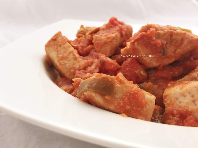 Bonito con tomate en CrockPot