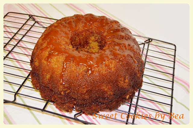 Bundt Cake de calabaza y especuloos con caramelo salada