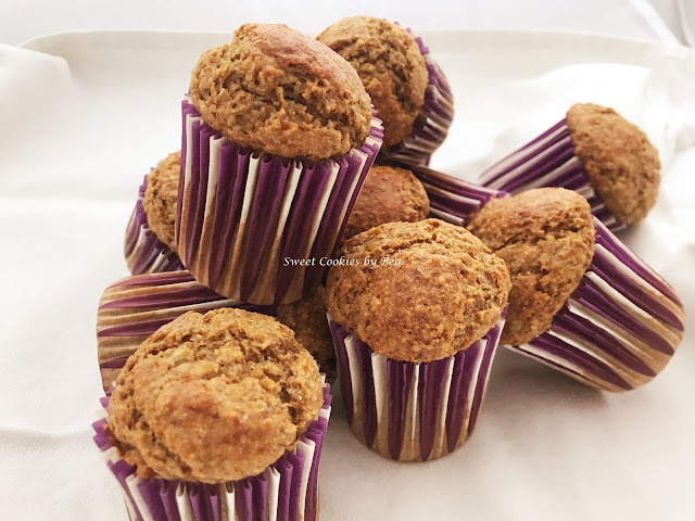 Magdalenas de centeno sin azúcar para bebés