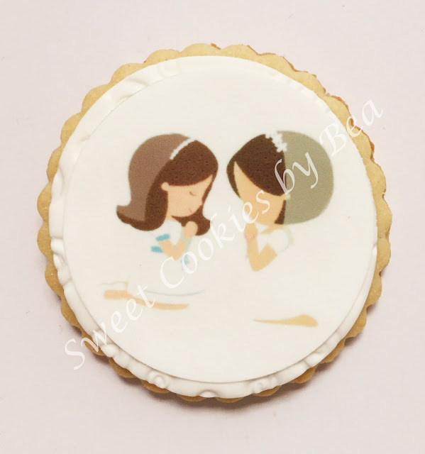 Galletas en papel de azúcar para comunión