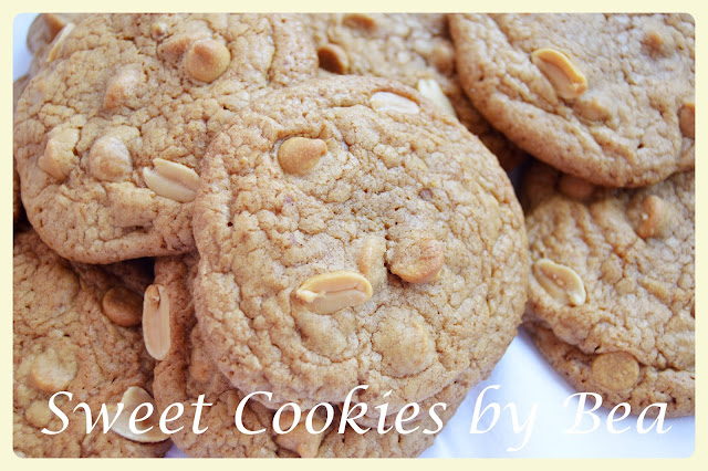 Cookies con chip de crema de cacahuete