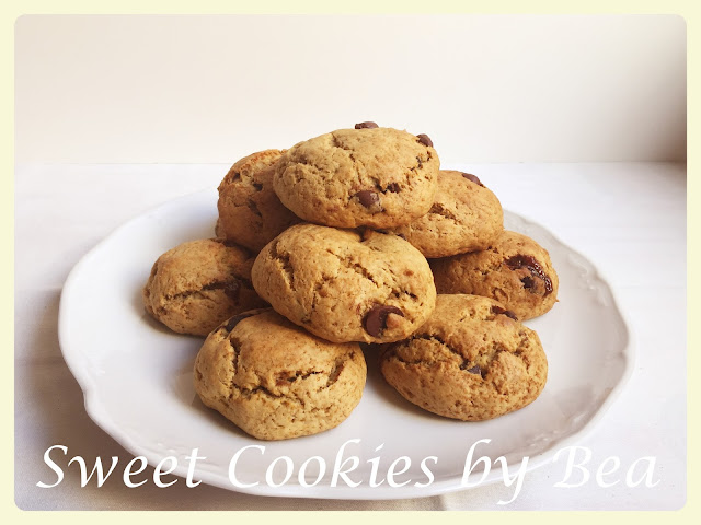 Cookies de plátano rellenas de dulce de leche