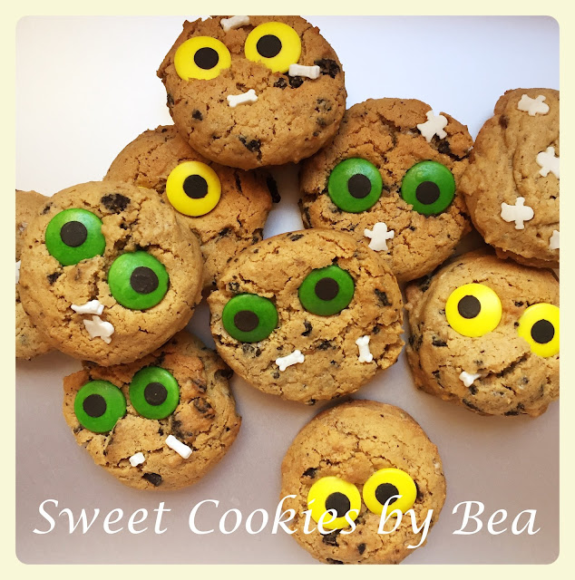 Cookies con chips de oreo para Halloween