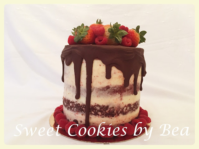 Drip cake Red Velvet con crema de queso