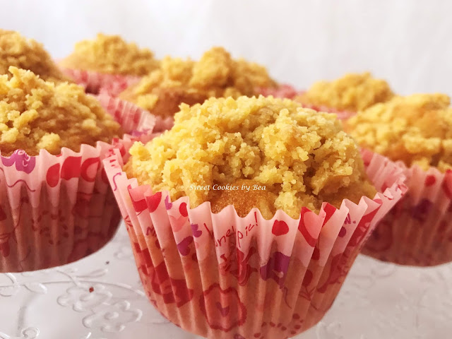 Magdalenas con frambuesas