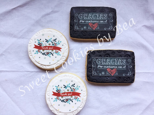 Galletas regalo a profesores  (fin de curso)