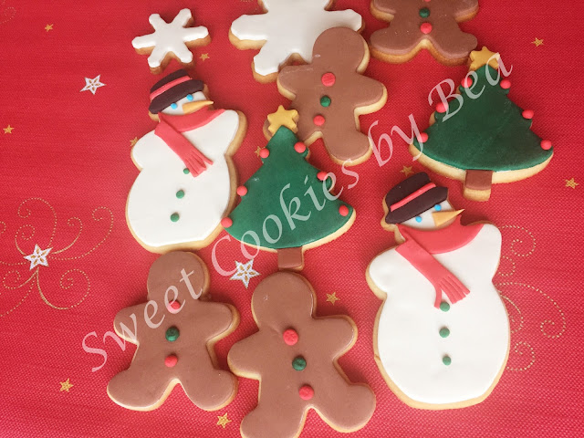 Galletas navideñas de fondant fáciles