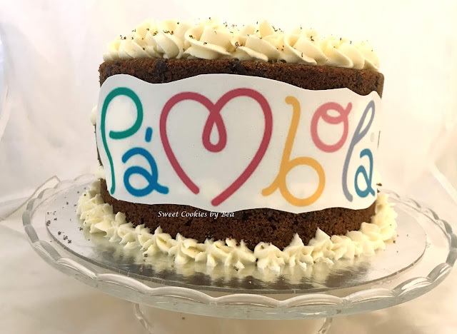 Tarta para la fiesta fin de curso de Pámbola