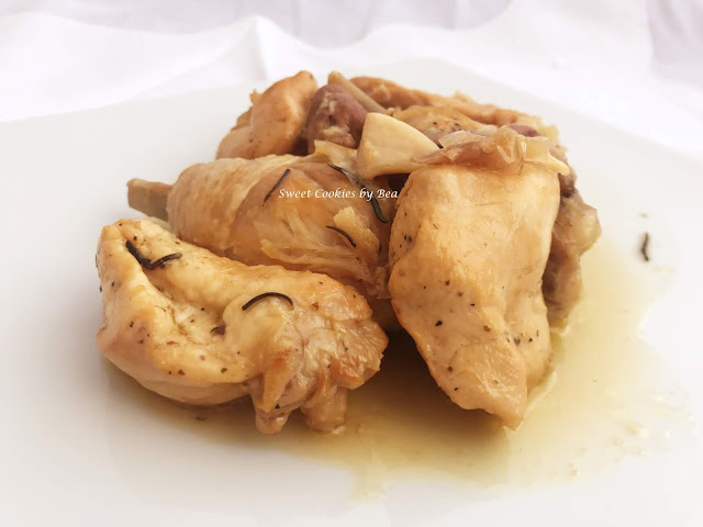 Pollo al ajillo en olla lenta (CrockPot)