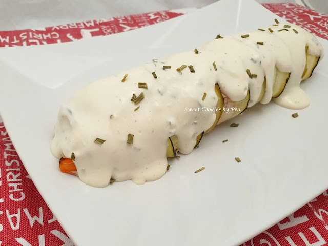 Super popieta de pollo y calabacín