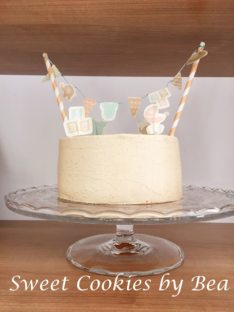 Tarta red velvet de remolacha y crema de speculoos