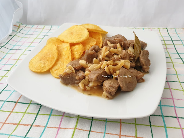 Solomillo ibérico al ajillo