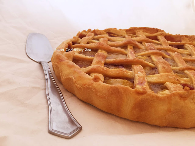 Tarta de melocotón, nectarinas y ciruelas