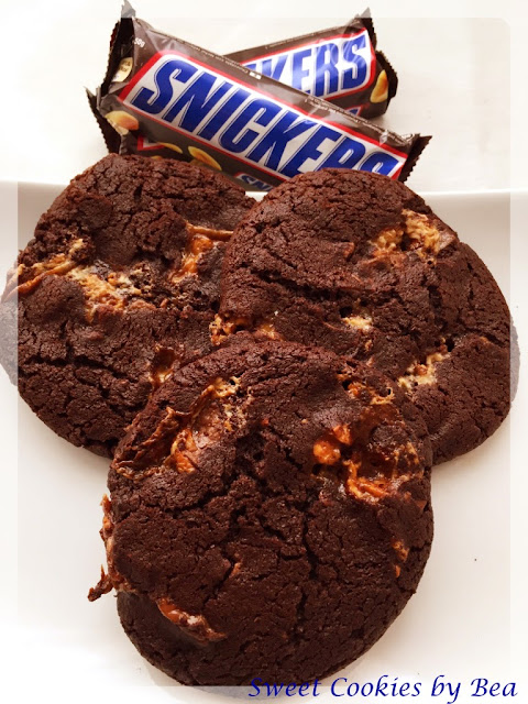 Cookies de chocolate y snickers
