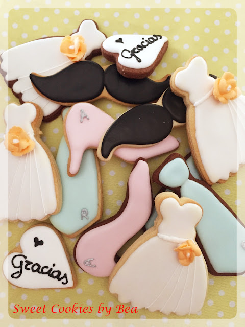 Galletas glasa de boda