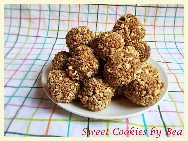 Trufas de crema de cacahuete